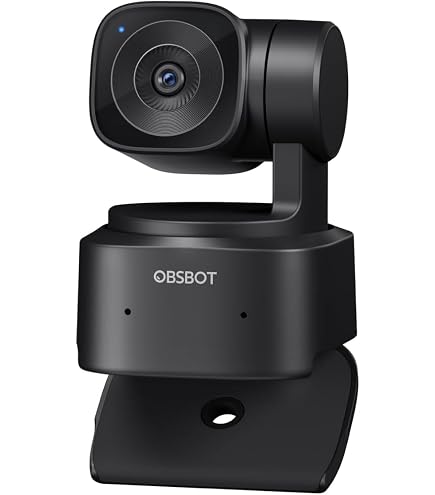 OBSBOT Câmera de streaming Tail Air NDI 4K, câmera PTZ de